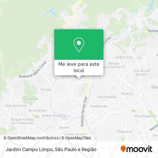 Jardim Campo Limpo mapa
