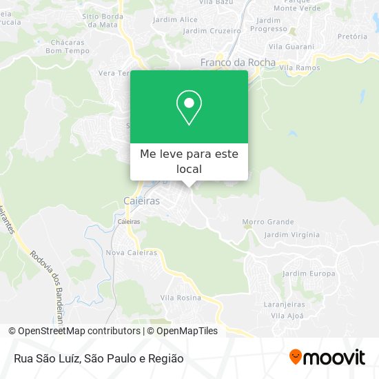 Rua São Luíz mapa