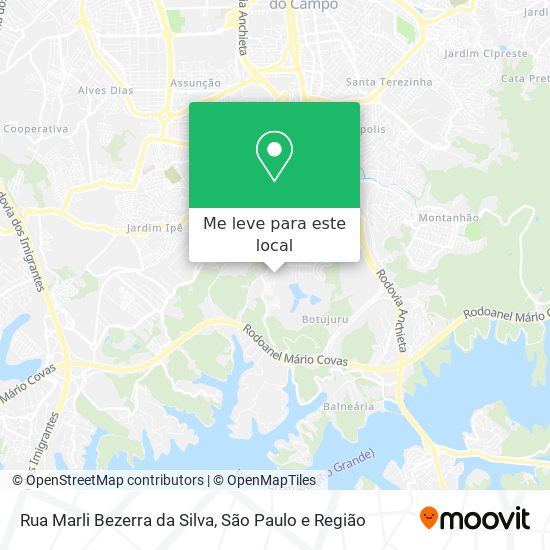 Rua Marli Bezerra da Silva mapa