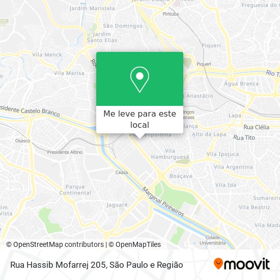 Rua Hassib Mofarrej 205 mapa