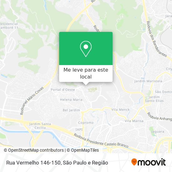 Rua Vermelho 146-150 mapa