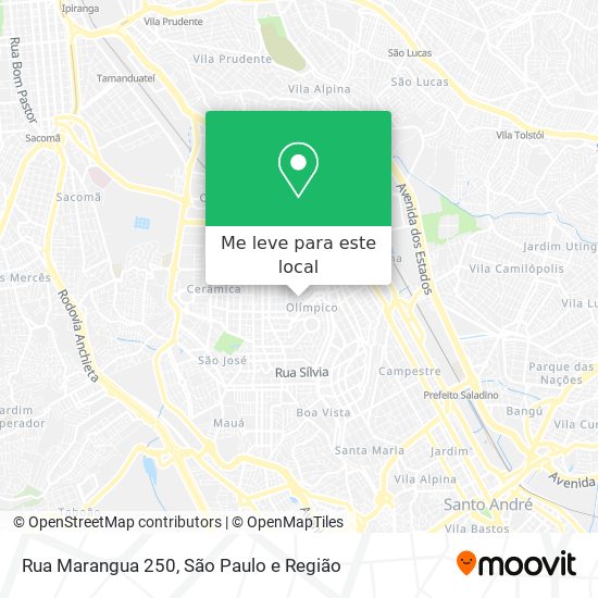 Rua Marangua 250 mapa