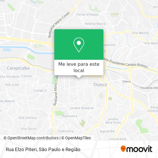 Rua Elzo Piteri mapa