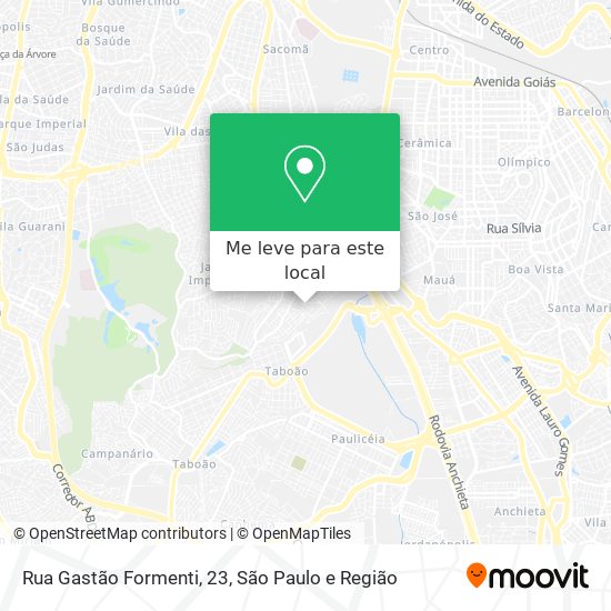 Rua Gastão Formenti, 23 mapa