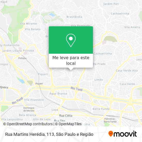 Rua Martins Herédia, 113 mapa