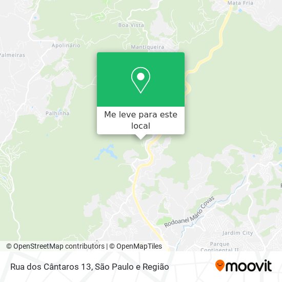 Rua dos Cântaros 13 mapa