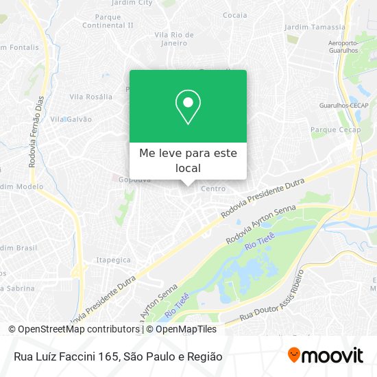 Rua Luíz Faccini 165 mapa