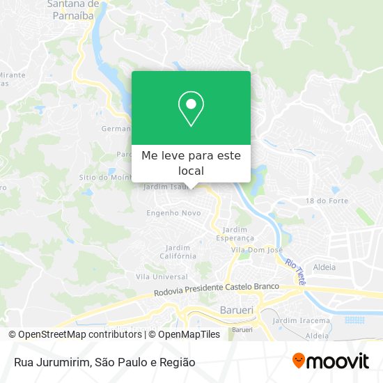 Rua Jurumirim mapa