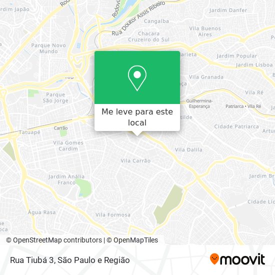 Rua Tiubá 3 mapa