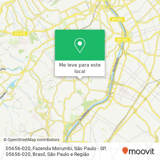 05656-020, Fazenda Morumbi, São Paulo - SP, 05656-020, Brasil mapa