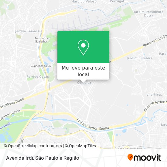 Avenida Irdi mapa