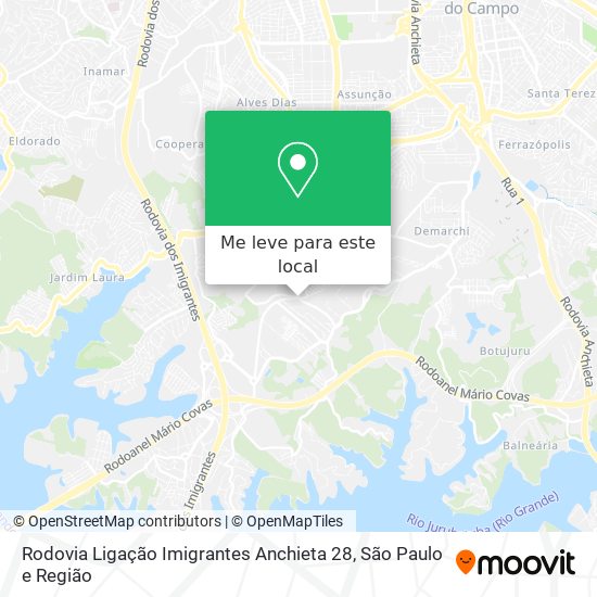 Rodovia Ligação Imigrantes Anchieta 28 mapa