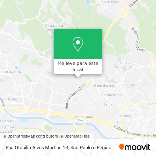 Rua Otacilio Alves Martins 13 mapa