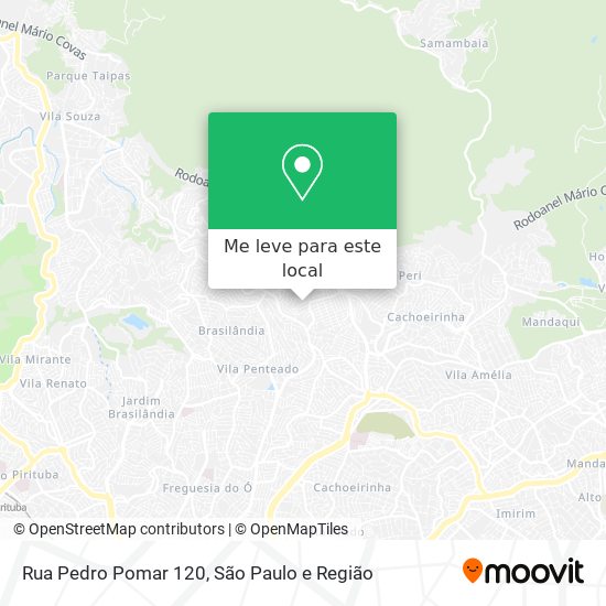 Rua Pedro Pomar 120 mapa