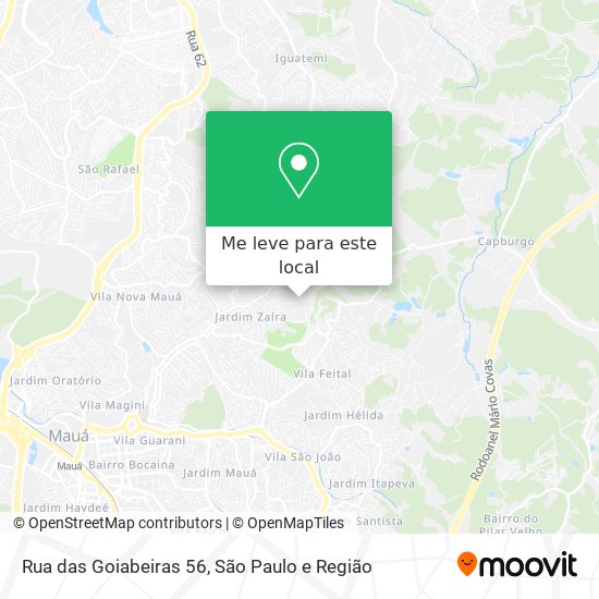 Rua das Goiabeiras 56 mapa