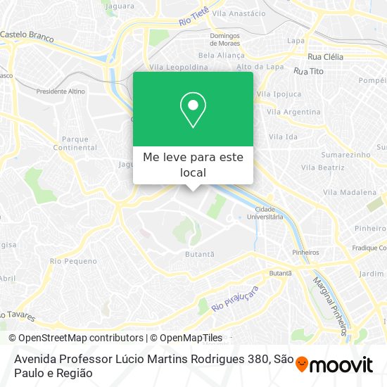 Avenida Professor Lúcio Martins Rodrigues 380 mapa