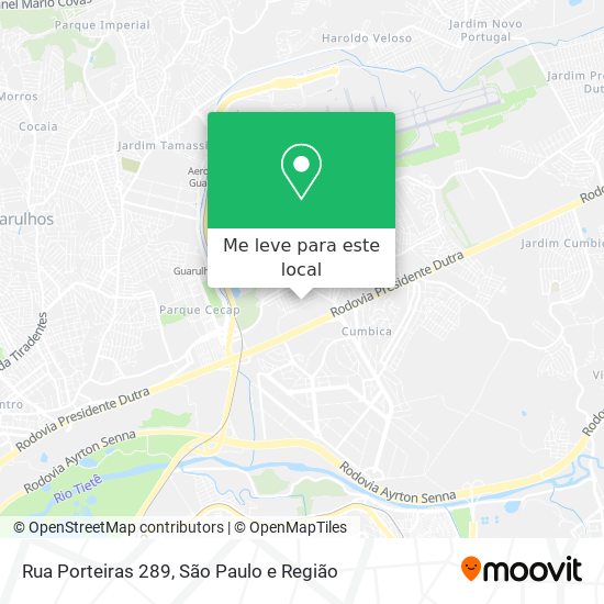 Rua Porteiras 289 mapa