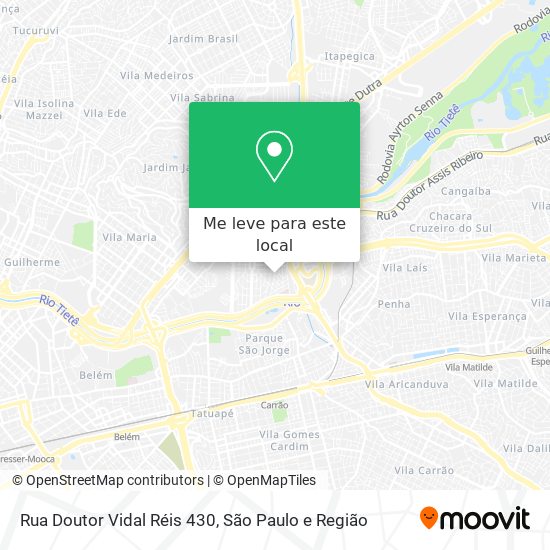 Rua Doutor Vidal Réis 430 mapa