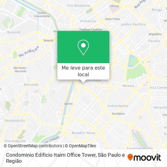 Condomínio Edifício Itaim Office Tower mapa