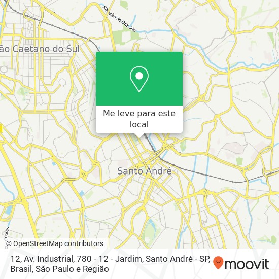 12, Av. Industrial, 780 - 12 - Jardim, Santo André - SP, Brasil mapa