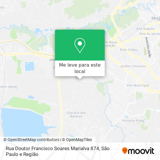 Rua Doutor Francisco Soares Marialva 874 mapa