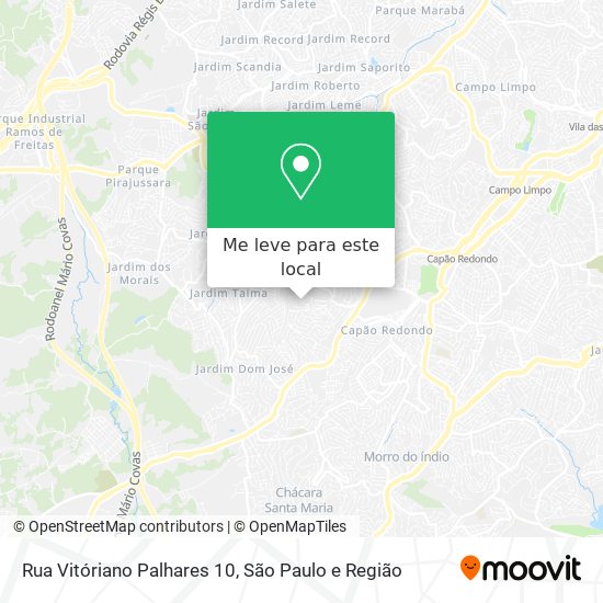 Rua Vitóriano Palhares 10 mapa