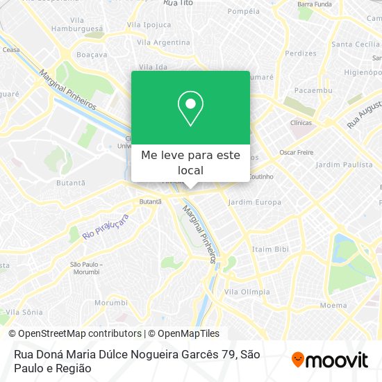 Rua Doná Maria Dúlce Nogueira Garcês 79 mapa
