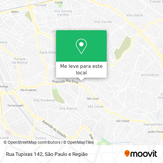Rua Tupixas 142 mapa
