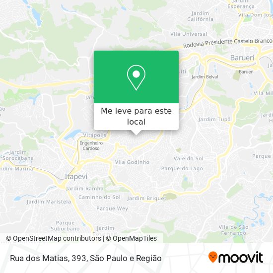 Rua dos Matias, 393 mapa