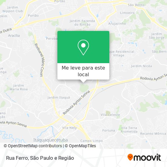 Rua Ferro mapa