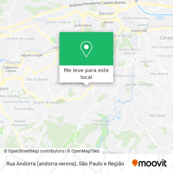 Rua Andorra (andorra verona) mapa