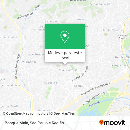Bosque Maia mapa