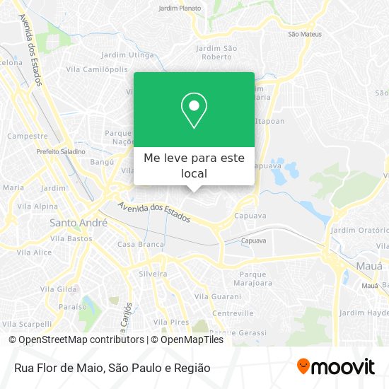 Rua Flor de Maio mapa