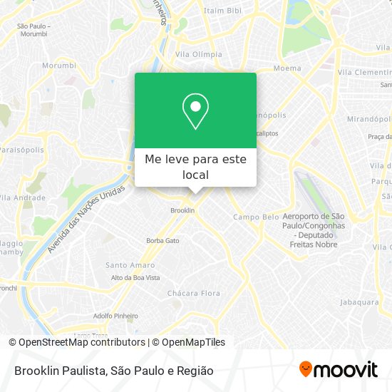 Brooklin Paulista mapa
