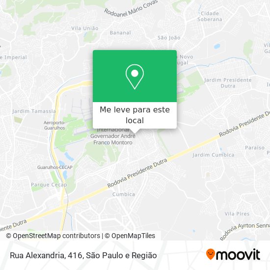 Rua Alexandria, 416 mapa