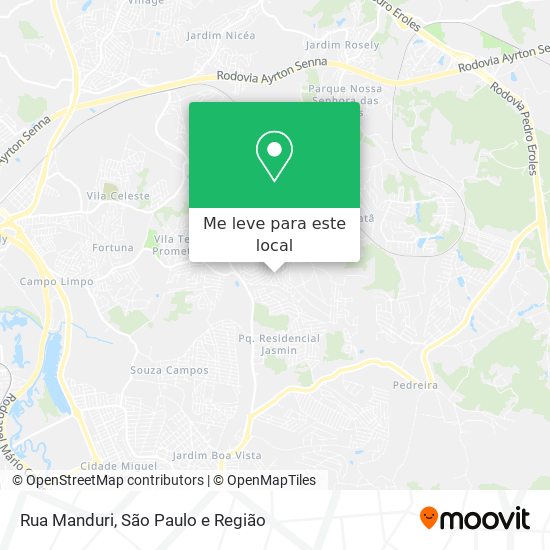 Rua Manduri mapa