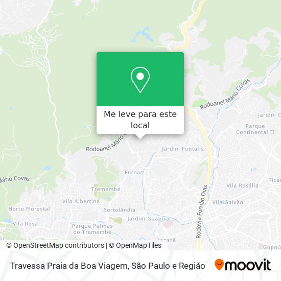 Travessa Praia da Boa Viagem mapa