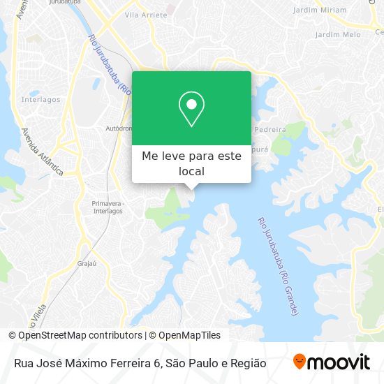 Rua José Máximo Ferreira 6 mapa