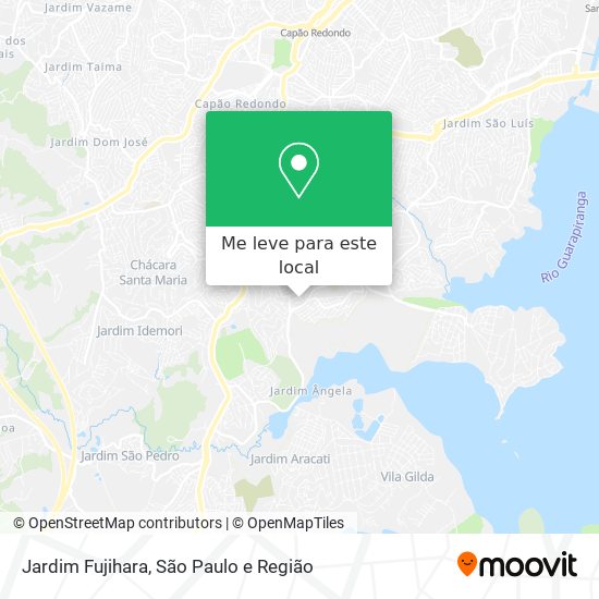 Jardim Fujihara mapa