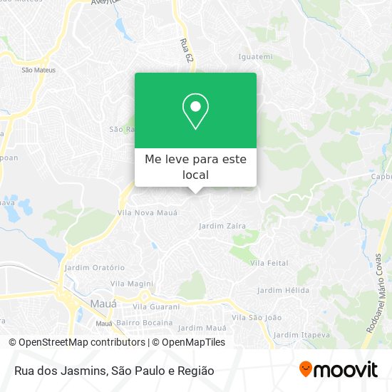 Rua dos Jasmins mapa