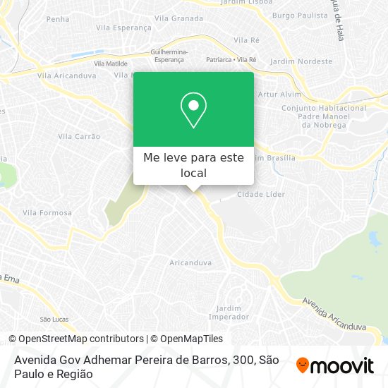 Avenida Gov Adhemar Pereira de Barros, 300 mapa