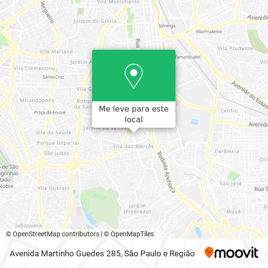 Avenida Martinho Guedes 285 mapa