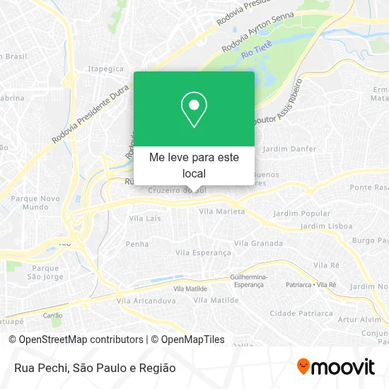 Rua Pechi mapa