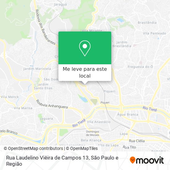 Rua Laudelino Viêira de Campos 13 mapa