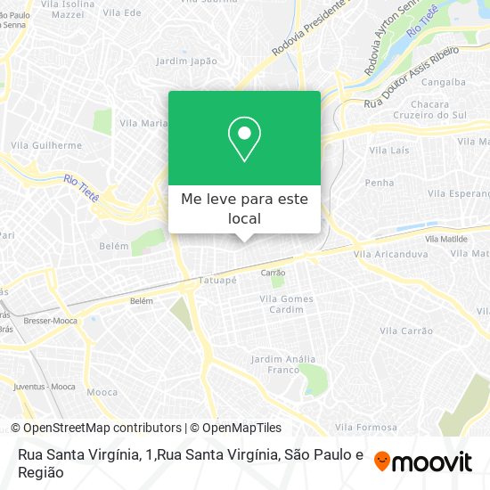 Rua Santa Virgínia, 1,Rua Santa Virgínia mapa