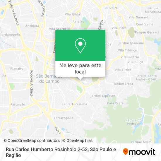 Rua Carlos Humberto Rosinholo 2-52 mapa