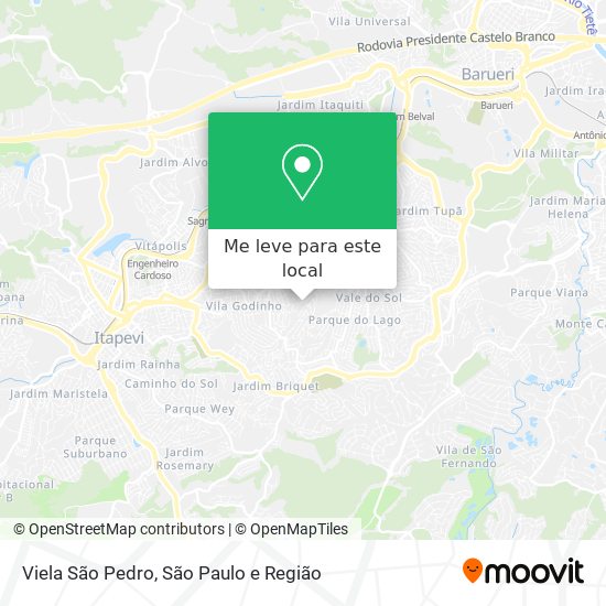 Viela São Pedro mapa