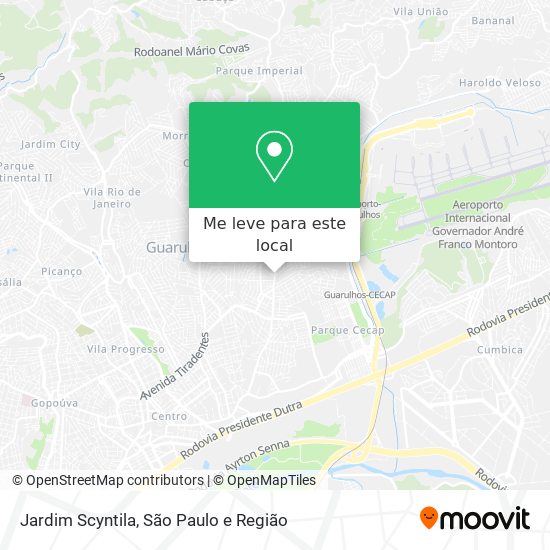 Jardim Scyntila mapa