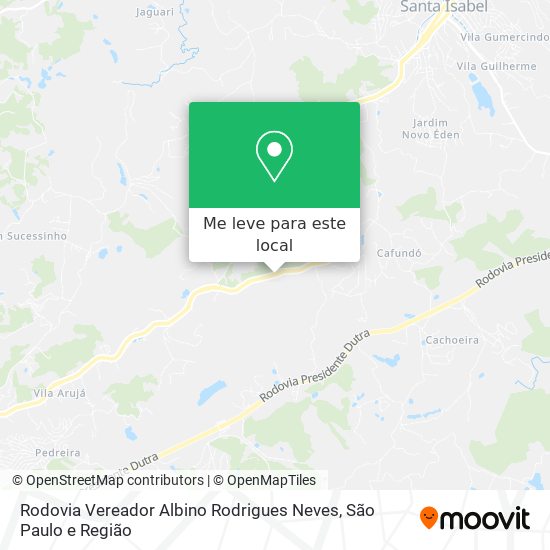 Rodovia Vereador Albino Rodrigues Neves mapa