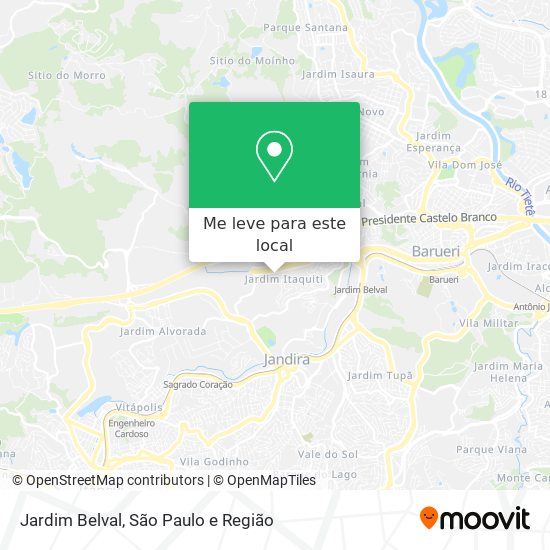 Jardim Belval mapa